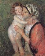 Mary Cassatt Mother and son oil